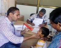 Malnutrition children check up at hospital